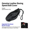 Pochette pour gants de boxe en cuir véritable noir (sans balle)