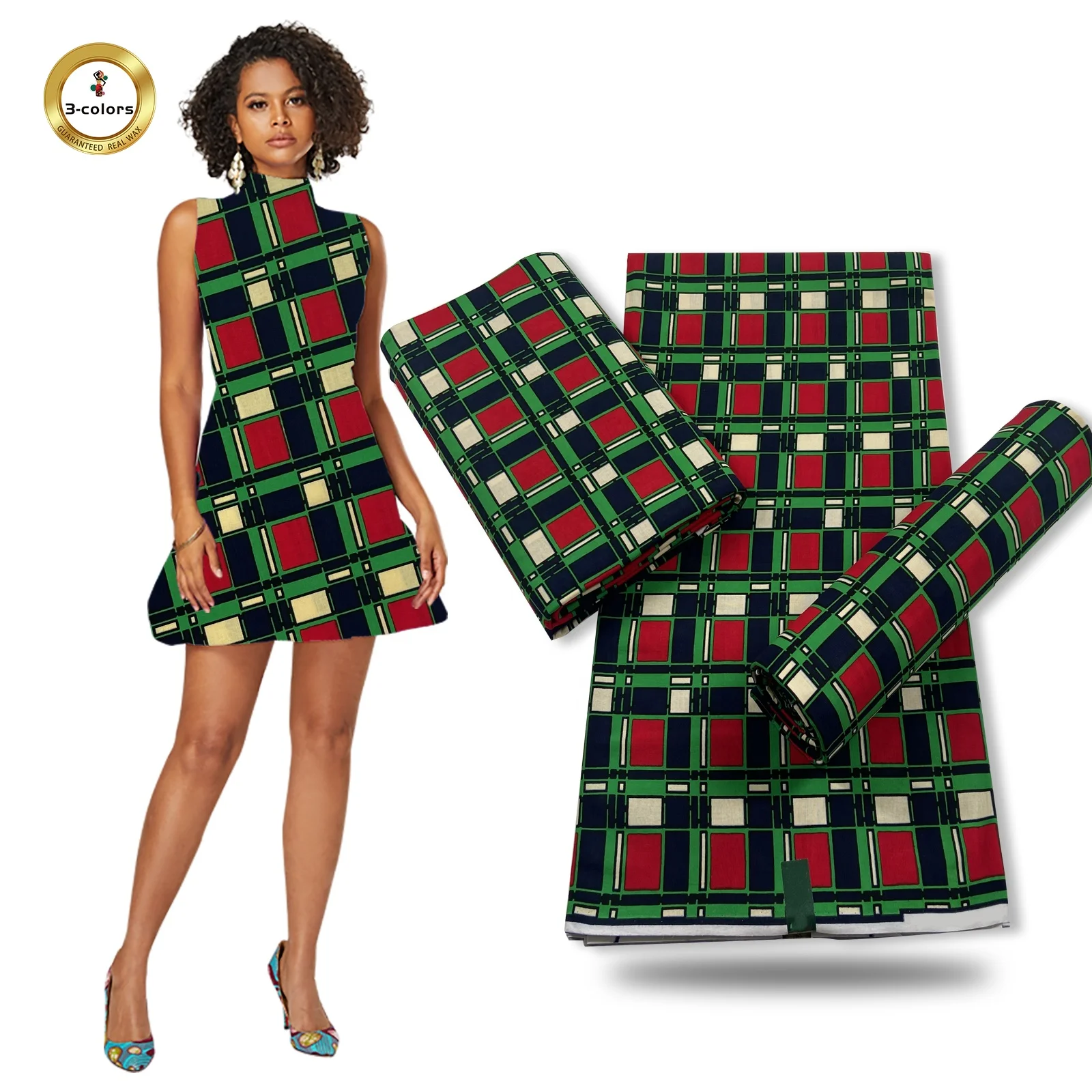 Popular Design of 2021 African Wax Print Fabric 100% Cotton for Garment