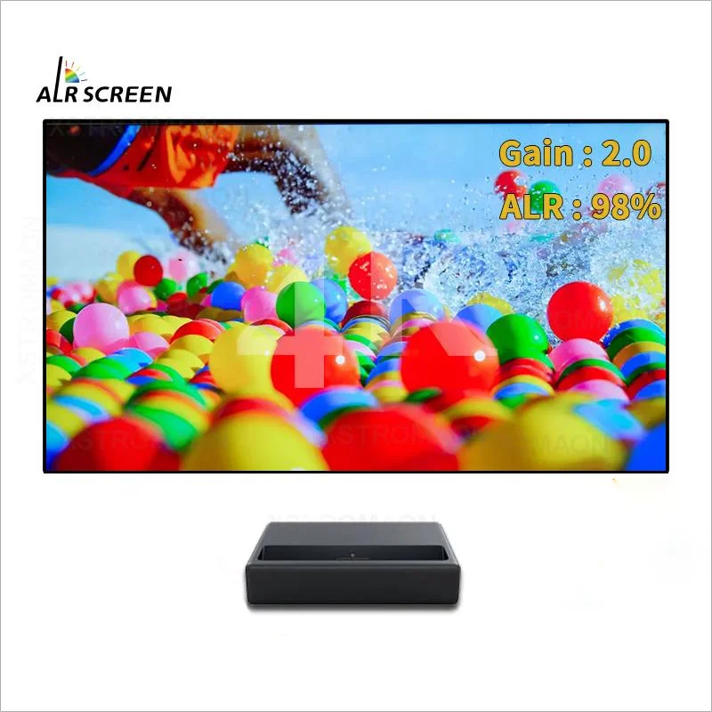 Best 100 Inch 8K HD ALR UST Optical Fresnel Screen for 4K 3D