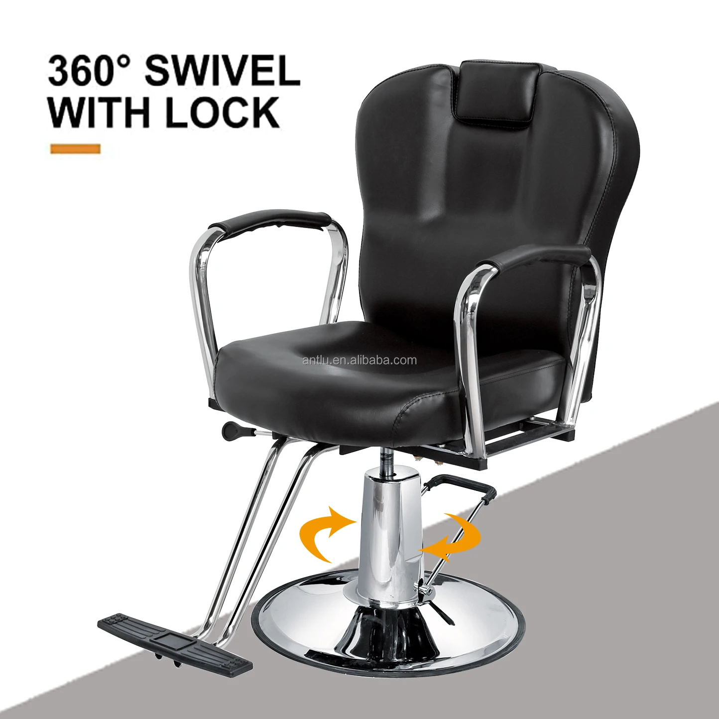 Barber Chair Beauty Salon Hydraulic Shop Reclining Hairdressing