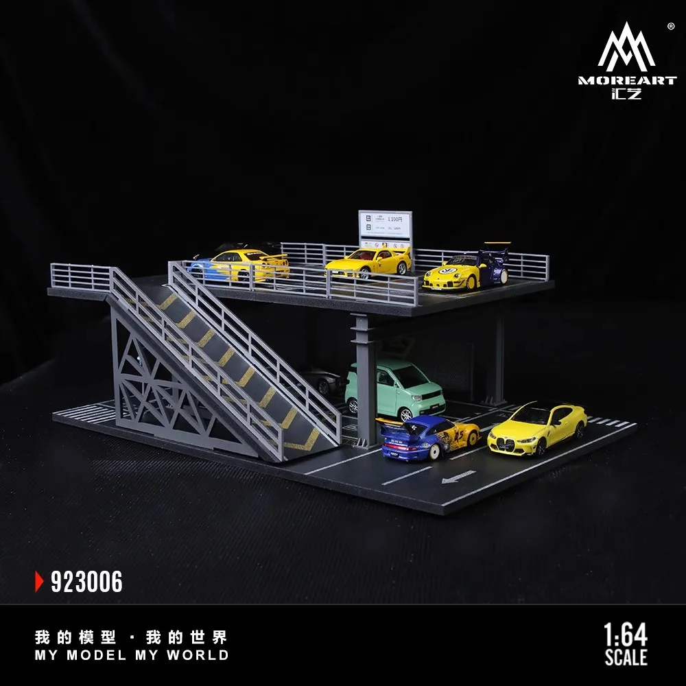 MOREART 1:64 Garage Kit Figure - Acrylic Steel Frame Structure