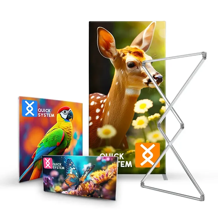 TianLang 10s Montage Faltbarer Textildisplay Stoffdisplay Freistehendes Grafikmarketing Modulares Portables Flextile Display