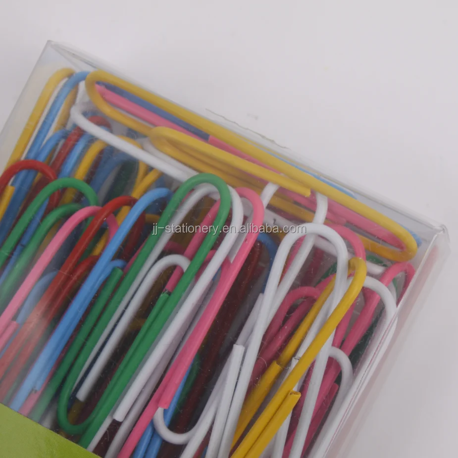 Wholesale Clips Paper 50MM 50 Pcs Set Colored for Office School Supplies