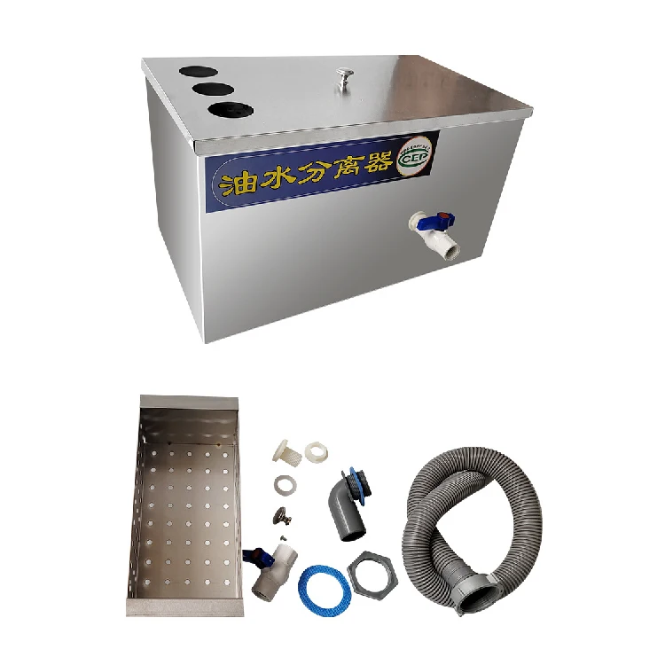 Multilayer Filtration Grease Trap and Oil Separator Stainless Steel Automatic Kitchen Grease Interceptor