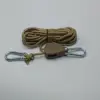 Reflective khaki pulley system