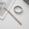 Silver rose gold strap bd-285 silver