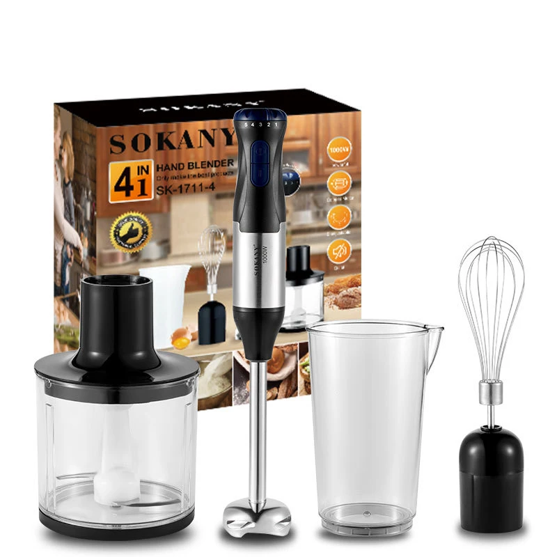 110v 220v 5 Speed 4 in 1Kitchen Cooking Smart Appliance Electric Ice Cream Blender Food Processor Portable Blenders