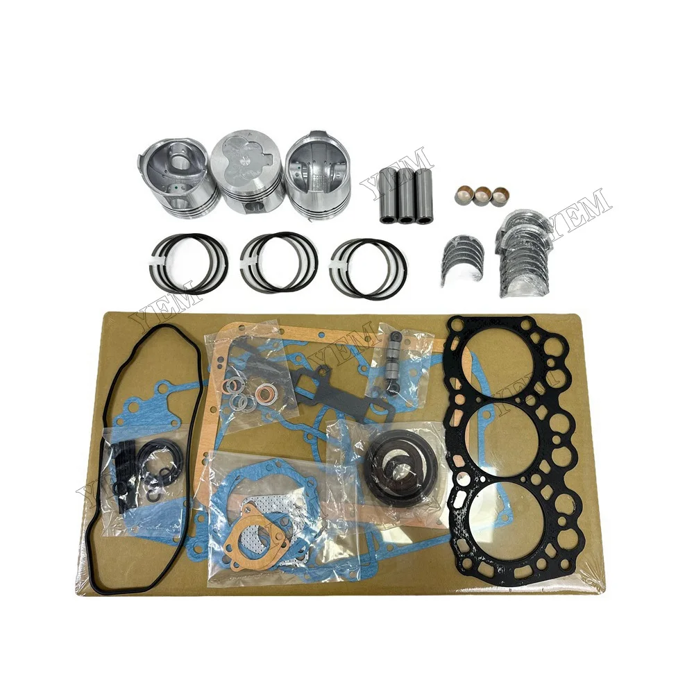 Engine Rebuild Kit With Cylinder Gaskets Piston Rings Bearingss Fits for Mitsubishi L3E Replacement Engine Parts 2