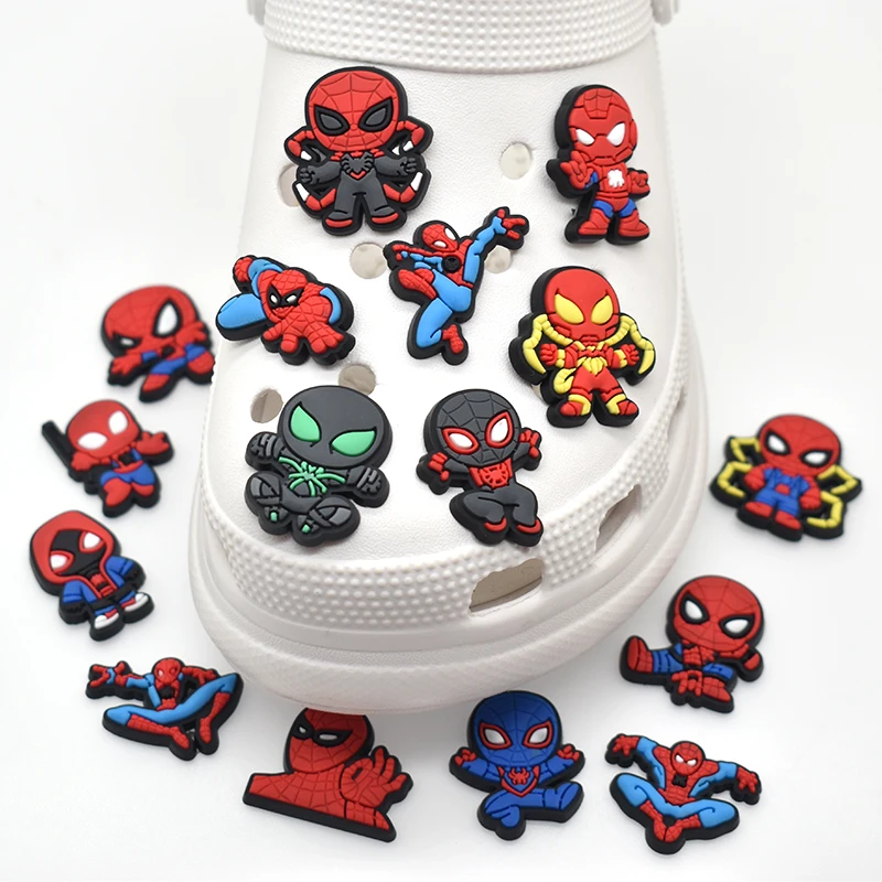 10 Pcs. SPIDERMAN Shoe Charms For Crocs