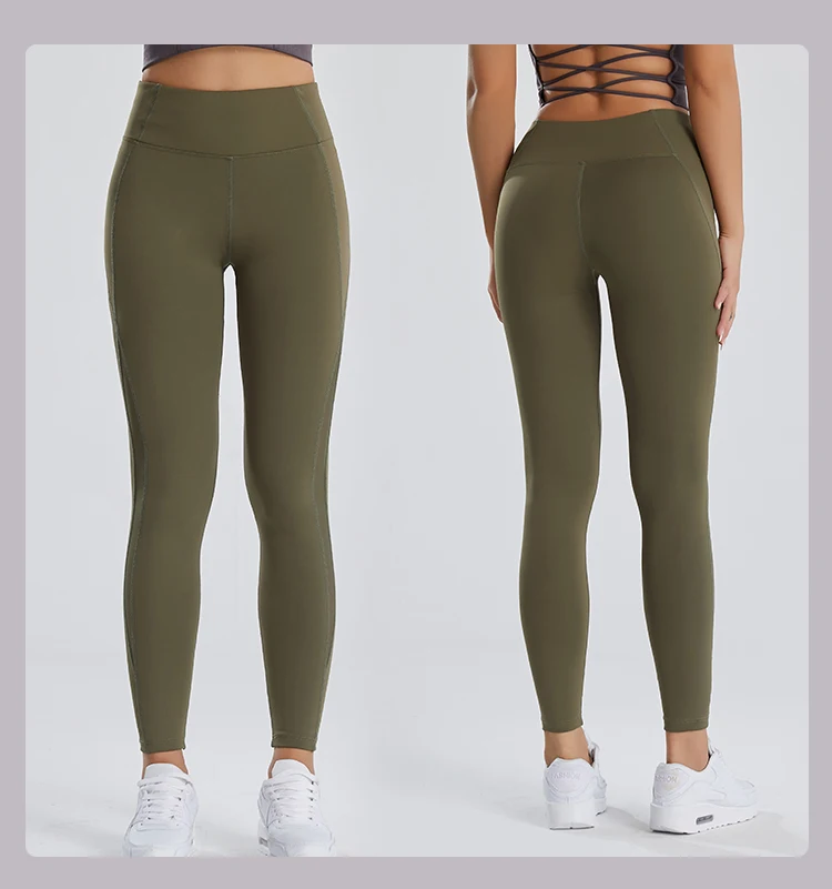 Women's Breathable Leggings Mesh sports pants high waist hips running quick-drying fitness nine-point Tight Yoga Pants For Women