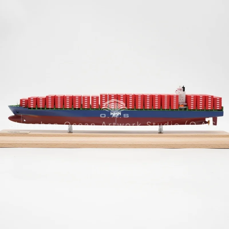 loas factorys handmade scale boat model 11000 scale high quality ship model customized 35cm hmm container ship model-8