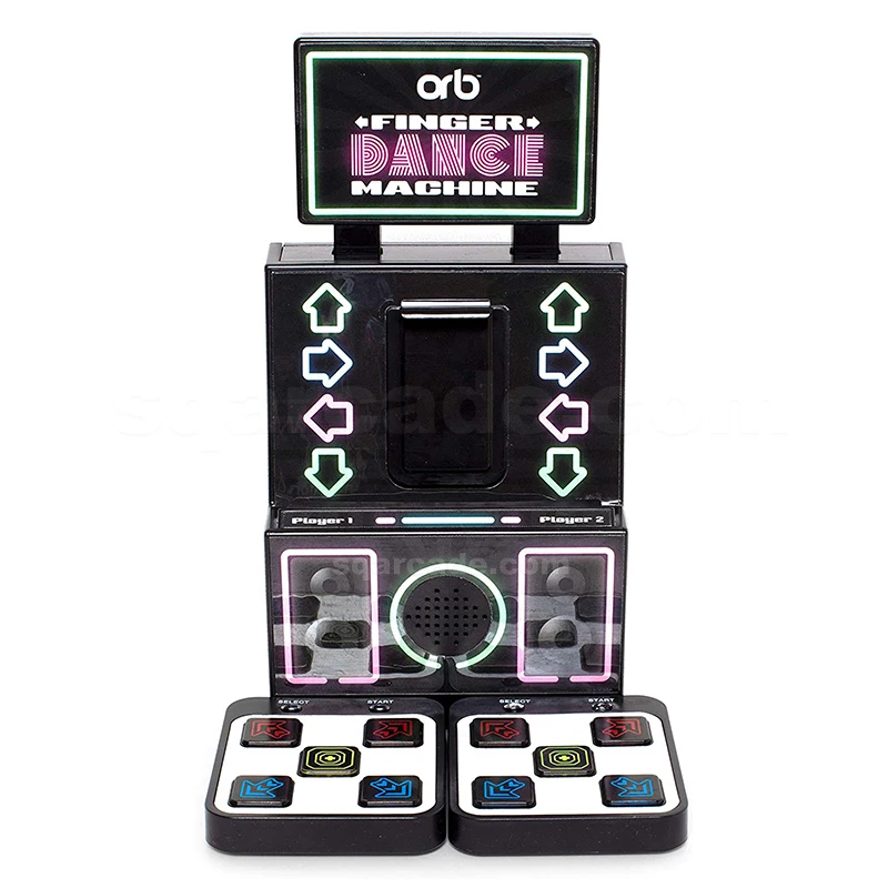 2 Player Retro Games Console MINI Mini Finger Dance Arcade Dance Mat Handheld Console Machine Compatible with Smartphones