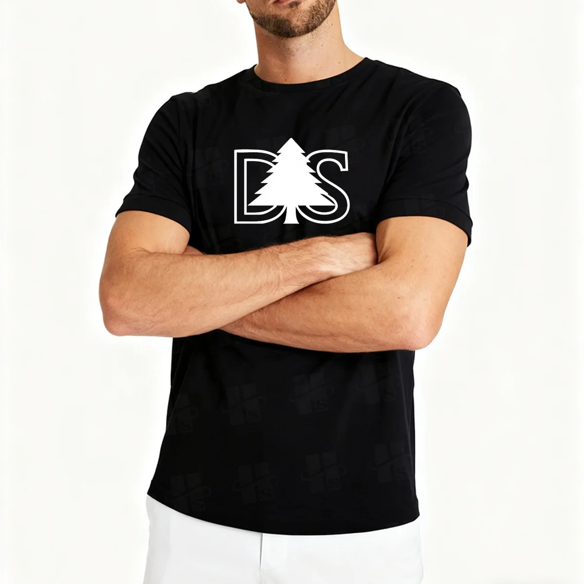 Factory Wholesale Cotton and Spandex Blend High Quality Blank T Shirt Hip Hop Longline Curved Hem T-shirts for Men