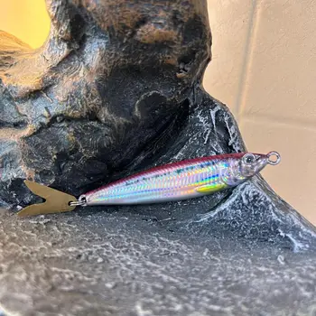 Lure UV Metal Jig Little Sprite 3D Printed Iron Plate Bare Glow-in-the-Dark Saltwater Fish 40g 60g 80g V-Shape Sequin – Metal Jig – view 4