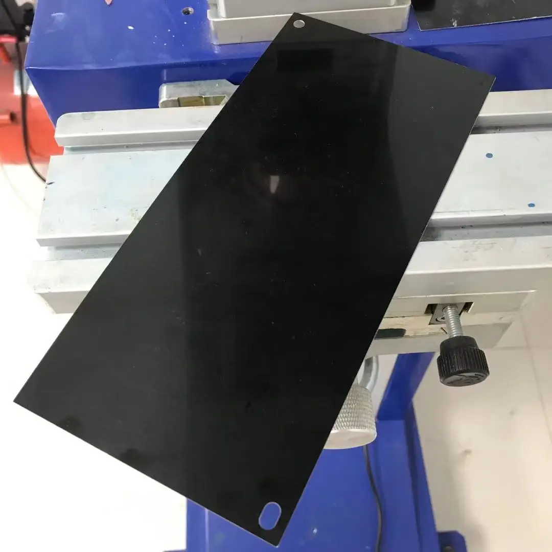 3 Pezzi Piastra In Alluminio Anodizzato Nero 30x20 Cm Per Laser Incisione, Targhe Personalizzabili Fai Da Te, Bordo Liscio