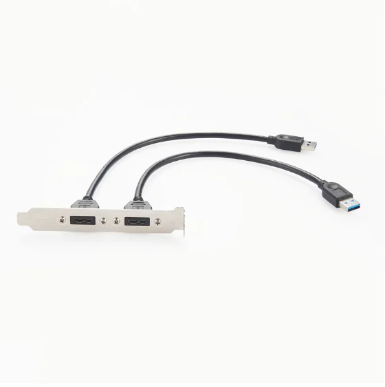 USB 3.0 Panel Mount  Type A Female To Micro USB 3.0 Male With Screws Extension Cable