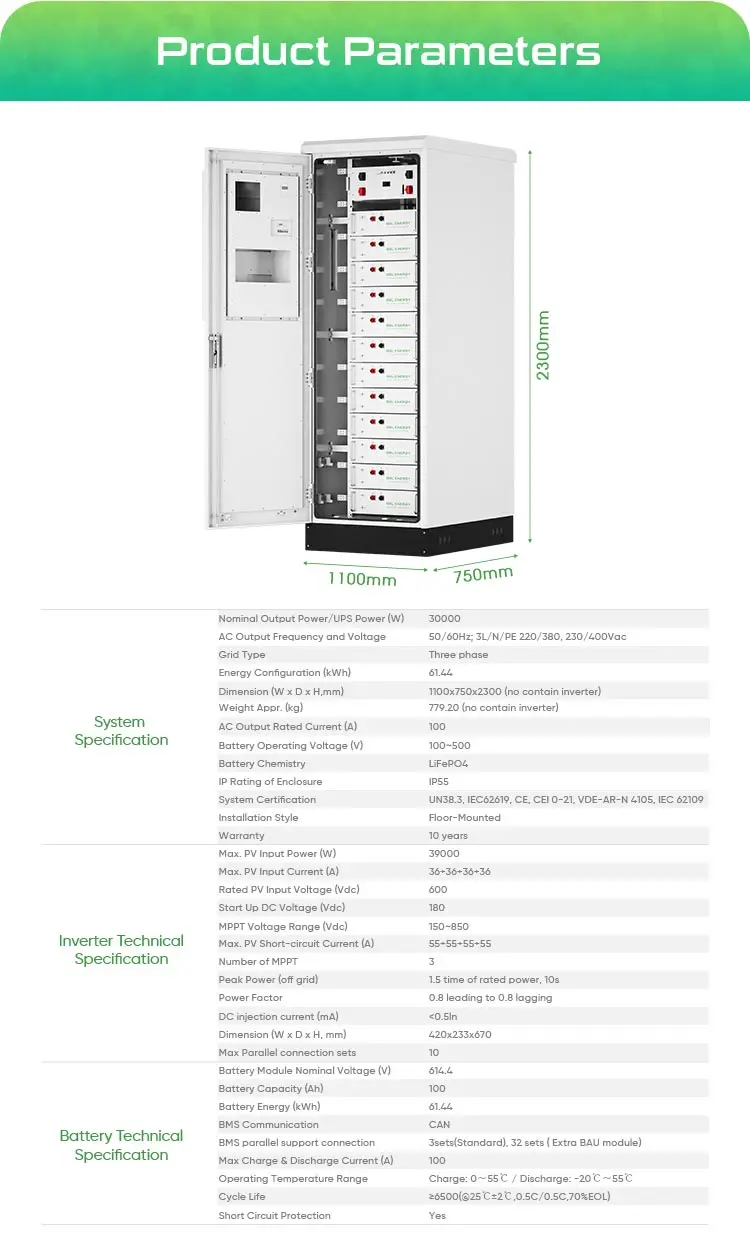 GSL ENERGY High Voltage 60kwh Commercial Battery Storage System OEM ...