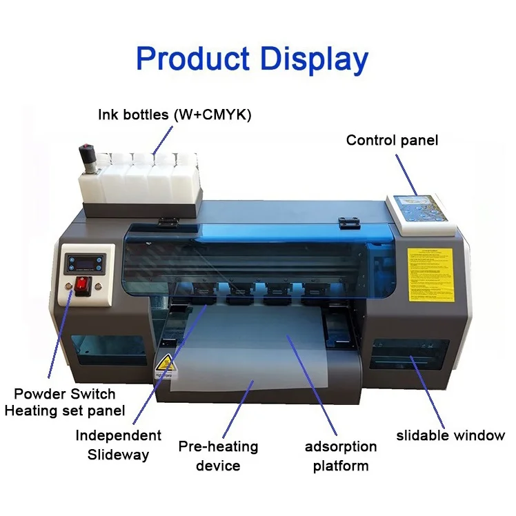  A3+ DTF Printer 2 XP600 Head 33Cm/13inch Digital -Film