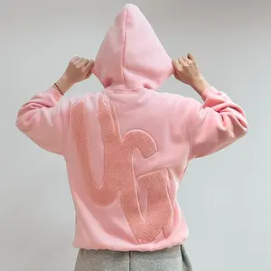 Autumn Long Sleeve Tops Loose Hood Shirt Harajuku Y2K Clothes Female Sweatshirt Fashion Chenille Embroidery Hoodies Women