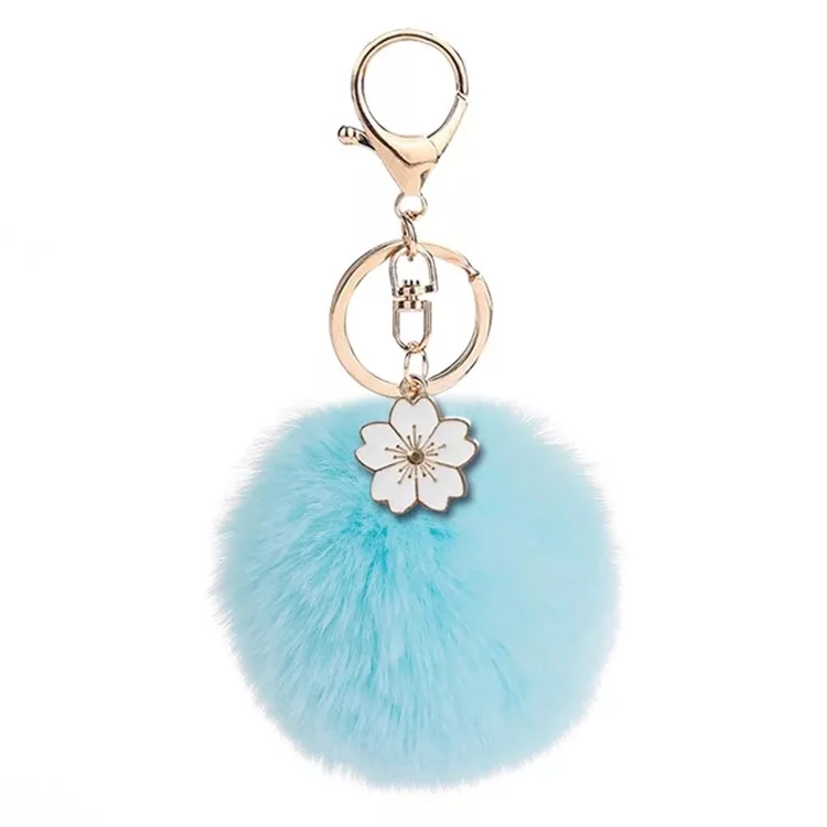 Puff Ball Keychains