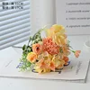 Hortensia rosa de 7 puntas [naranja caliente]