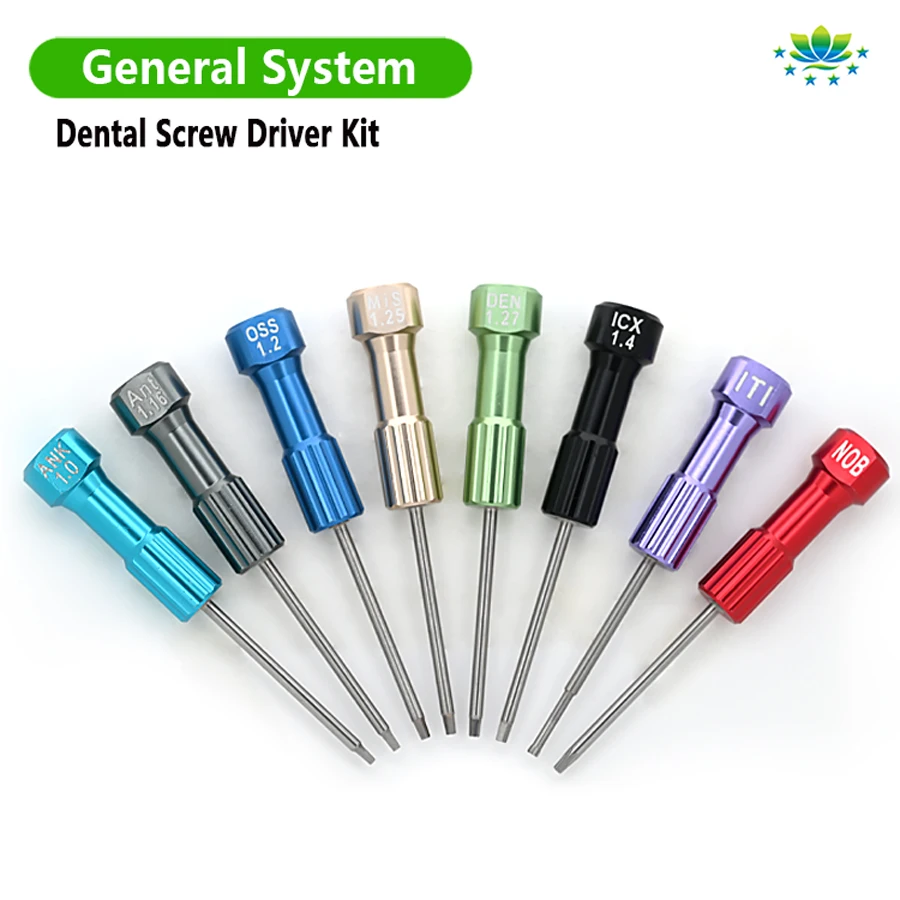 8 Pcs Universal Dental Implant Screwdriver Kit for Nobel Straumann