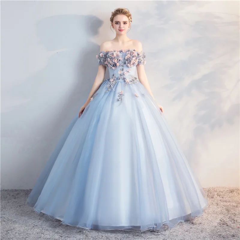 High Quality Prom Dresses Lace Up V-neck Layered Ruffle Tulle Ball Gown  Engagement Dress Floor Length Long Evening Dress - Evening Dresses -  AliExpress