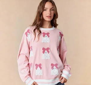 Autumn/Winter Women's Hoodies Sweatshirts New  European American Lace Patchwork Long Sleeve Loose