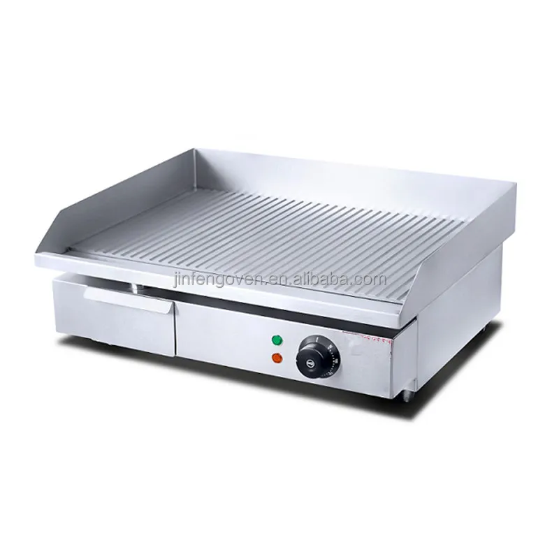 High Anti Fryer Gas Griddle Indoor Countertop Electric Griddle / Contact Grill for Restaurant