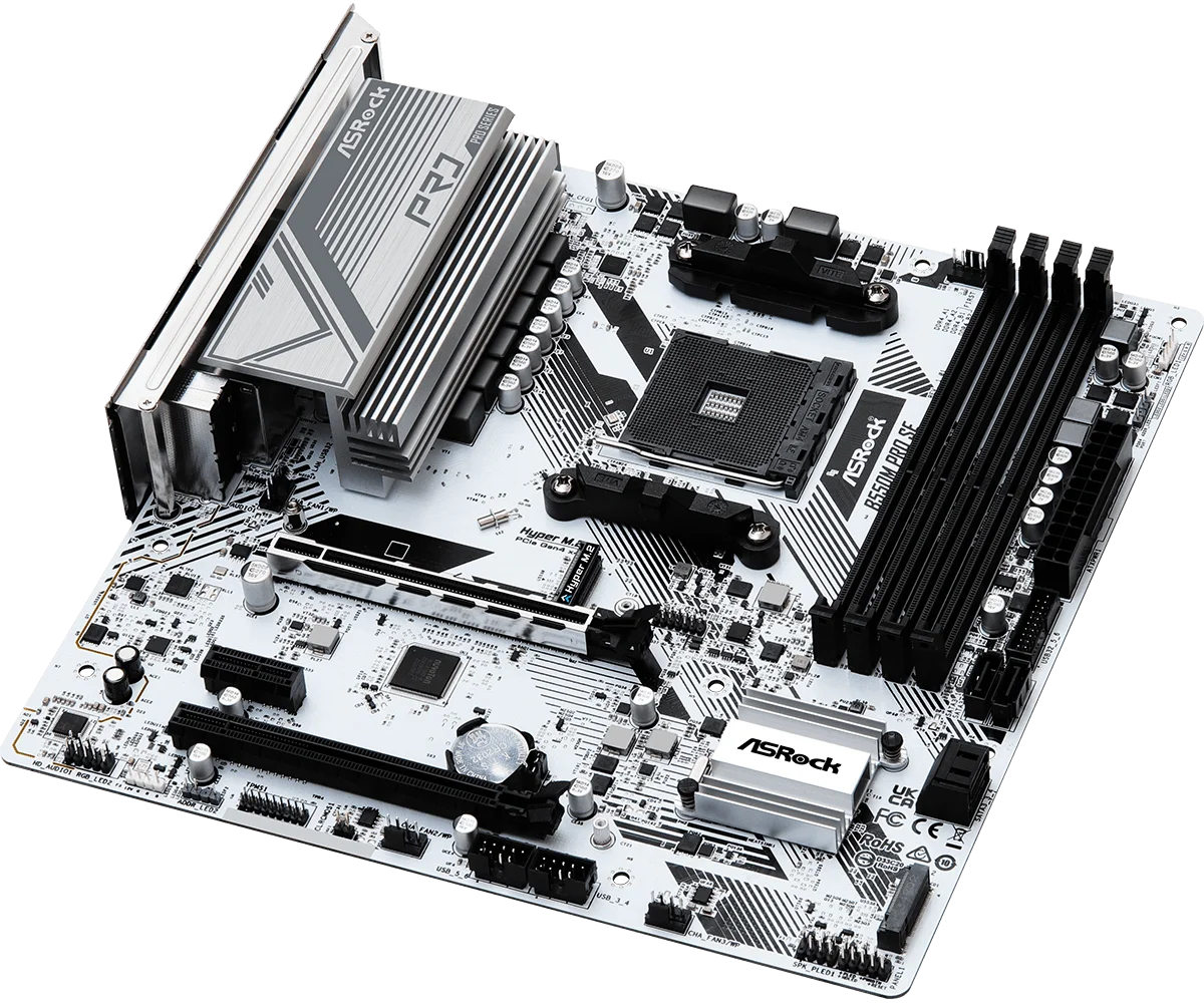 Orijinal Asrock B550M Pro SE AM4 DDR4 SATA 6 Gb/s 1 PCIe 4.0x16