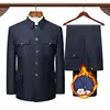 Padded version navy blue open pocket