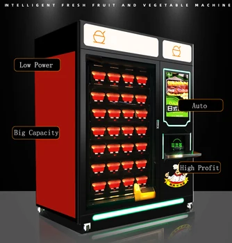 smart fresh food hot cold japanese self-selling automatic mobile japan hot food vending machine fully automatic
