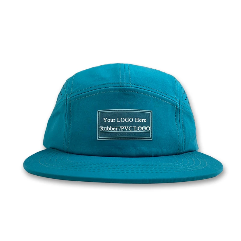 Outdoor Camp Hat Cap Custom High Quality Unstructured 5 Panel Laser Cut