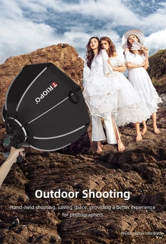 TRIOPO 65cm Octabox Speedlight Softbox Flash Photo Studio Lighting Soft Box Photography Accessories Octagon Bowens Portable detail image