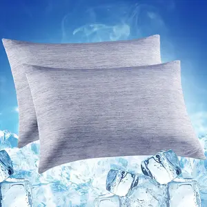 New Arrivals Japanese Arc-Chill Cotton Double Design Pillow Cases 2 Pack Cooling Pillowcase