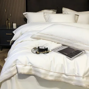 New Design Eco Friendly Eucalyptus Tencel Duvet Cover Lyocell Fabric Wholesale 100% Eucalyptus Lyocell Tencel Bedding Sheet Set