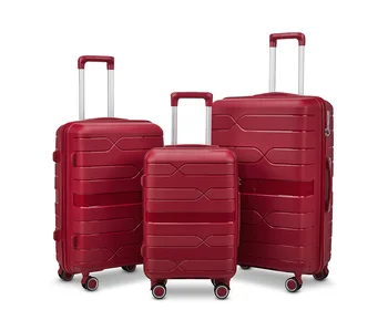 Wholesale 20+24+28 Travel Suitcase Cheap Price 3 Pcs PP Luggage Sets with Factory Stock