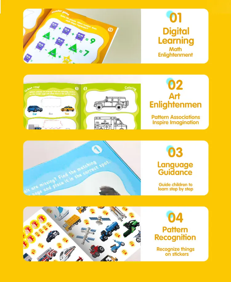 product custom 2026 keybaby learning traceable magic books early educational reward sticker  coloring books for children-10