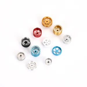 Customized Zhixi Milling Service for 1/64 Scale Model Four-Wheel Drive Wheel Hubs of CNC Processed Aluminum Alloy in Dongguan
