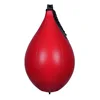 Pear shaped all red stitching speed ball