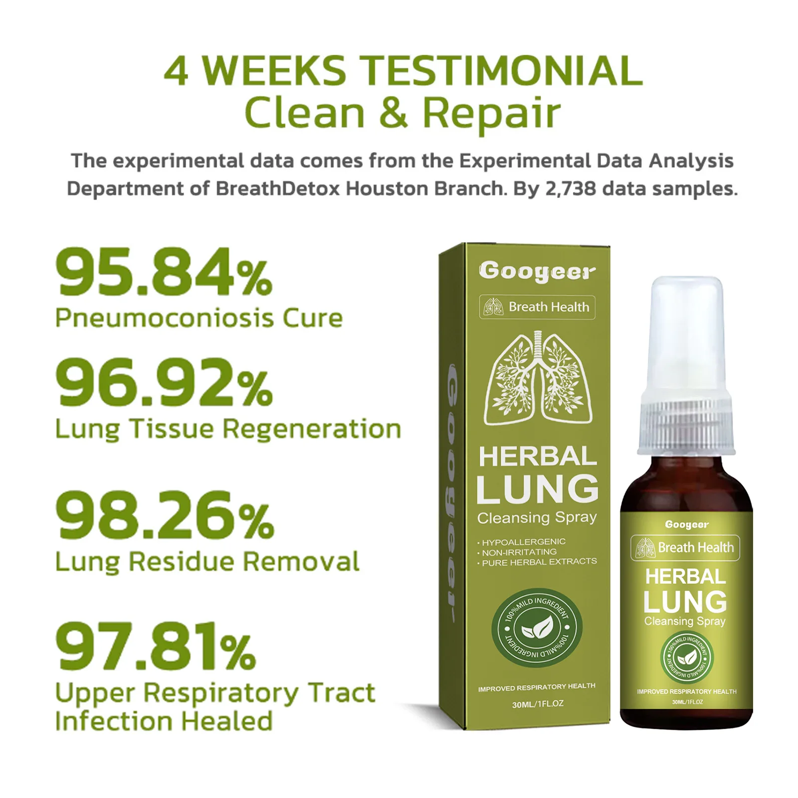 Respinature Herbal Lung Cleanse Mist - Powerful Lung Support, Respi Nature Herbal Lung Cleanse