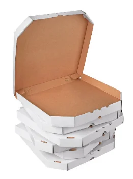 New Hot Custom Pizza Packing  Box 8/10/12/16 Inch Polygonal Thick Corrugated Pizza Box