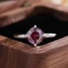 14k solid gold lab alexandrite ring