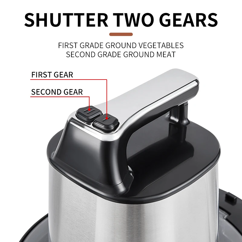 Stainless Steel Fufu Yam Pounding Machine Electric Meat Grinder 6L Household Use Automatic Low-noise