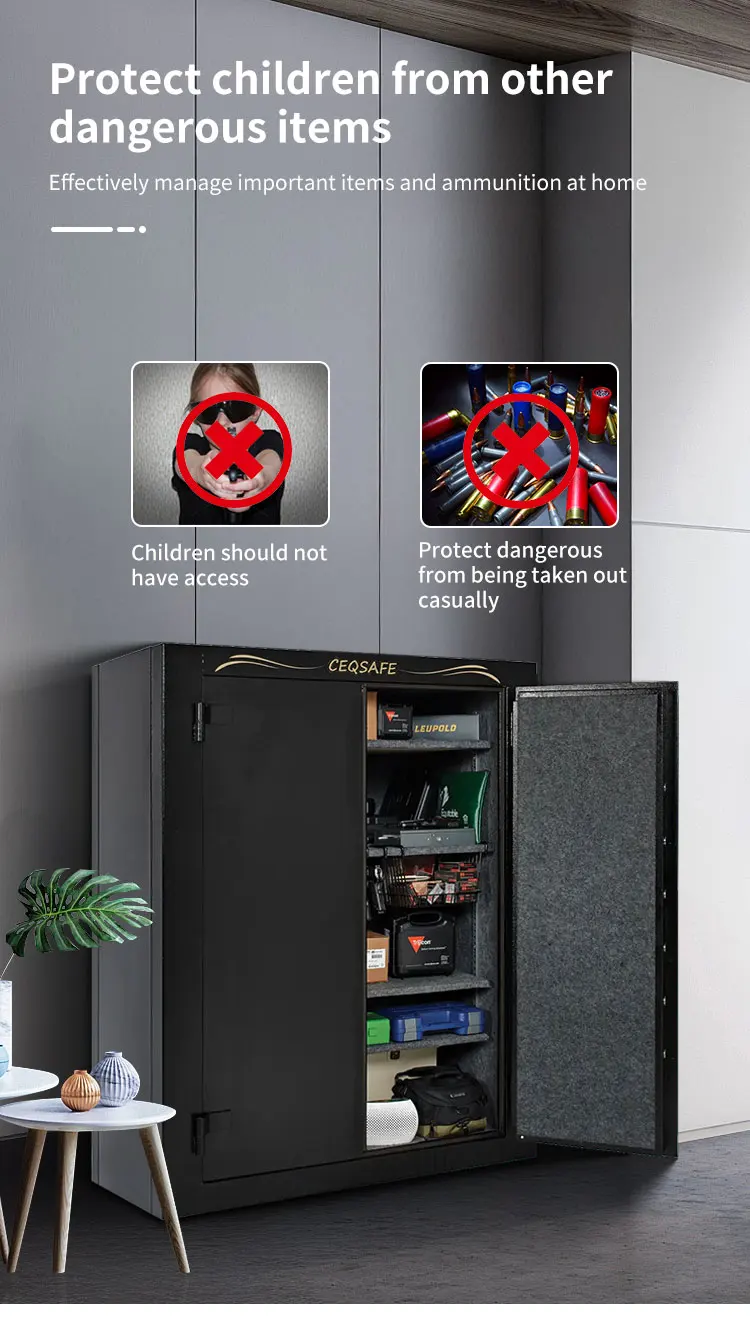 CEQSAFE Steel Strong Safe Cabinet With High Security Digital Safe Gun Deposit Box supplier