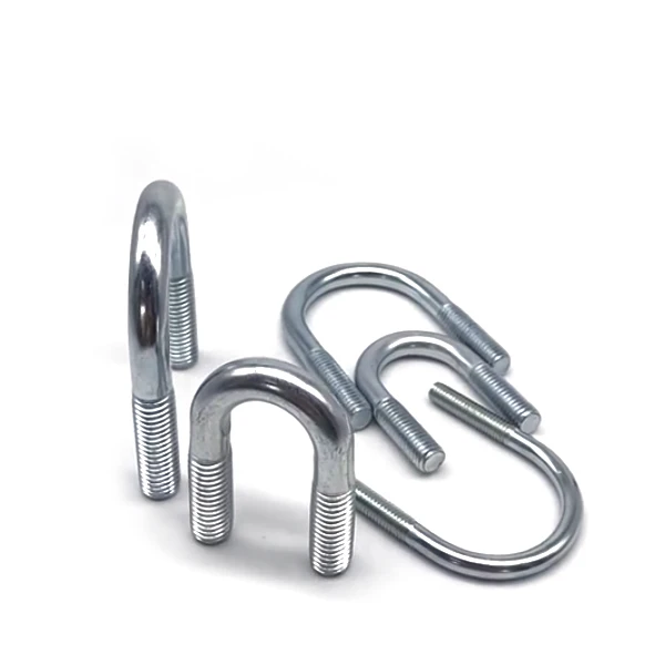 carbon steel double u bolts and nuts DIN 3570 Stainless Steel 304 316 Square U Bolt Flat U bolts for Construction