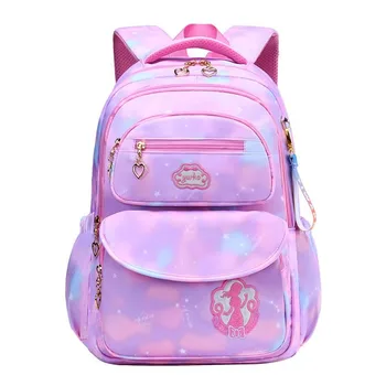 New design 2024 For Primary School Students From Grade One To Six Waterproof Weight Reduction Ridge Ultra Light Girls School Bag