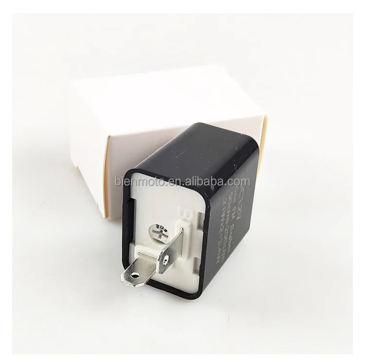 Geartronics 2-Pin Adjustable LED Flasher Relay For Motorcycle – 12V Turn Signal Blinker