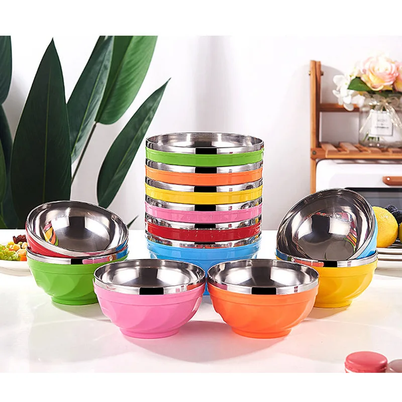 6Pcs Stainless Steel Mixing Bowls Set Nesting Bowls for Space