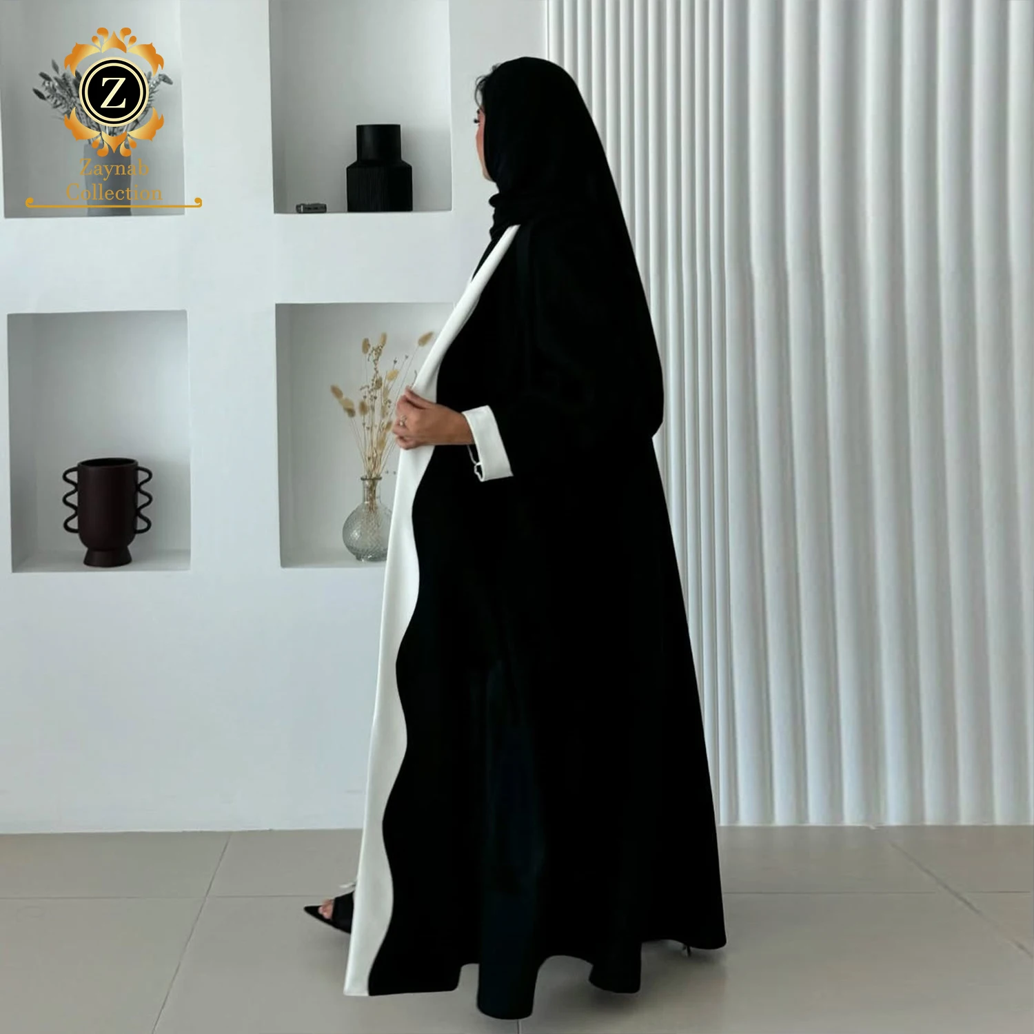 Zaynab Women Muslim Dress Fabric Dubai Designs Arabic Burqa Saudi Abayas  Black Dubai Luxury Jalabiya Ramadan Abaya